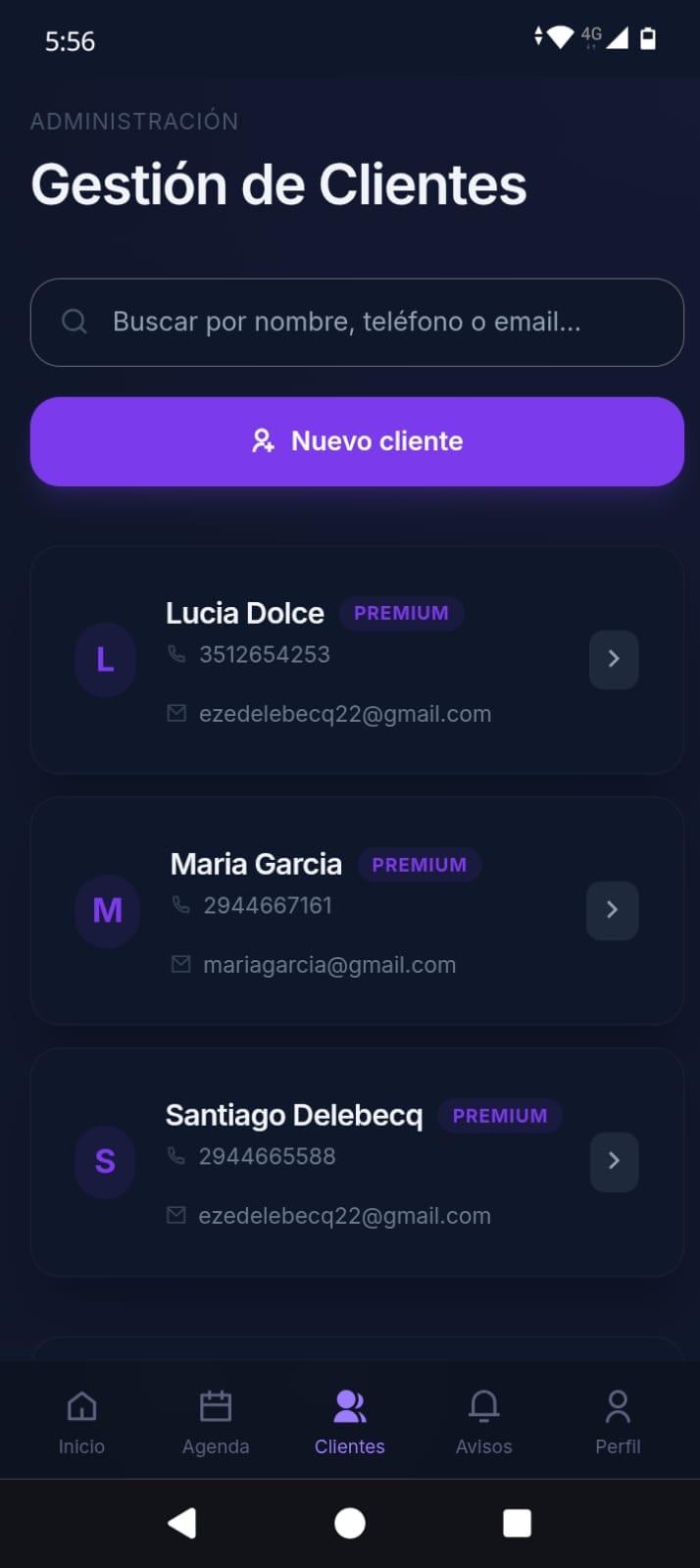 Clientes en el celular
